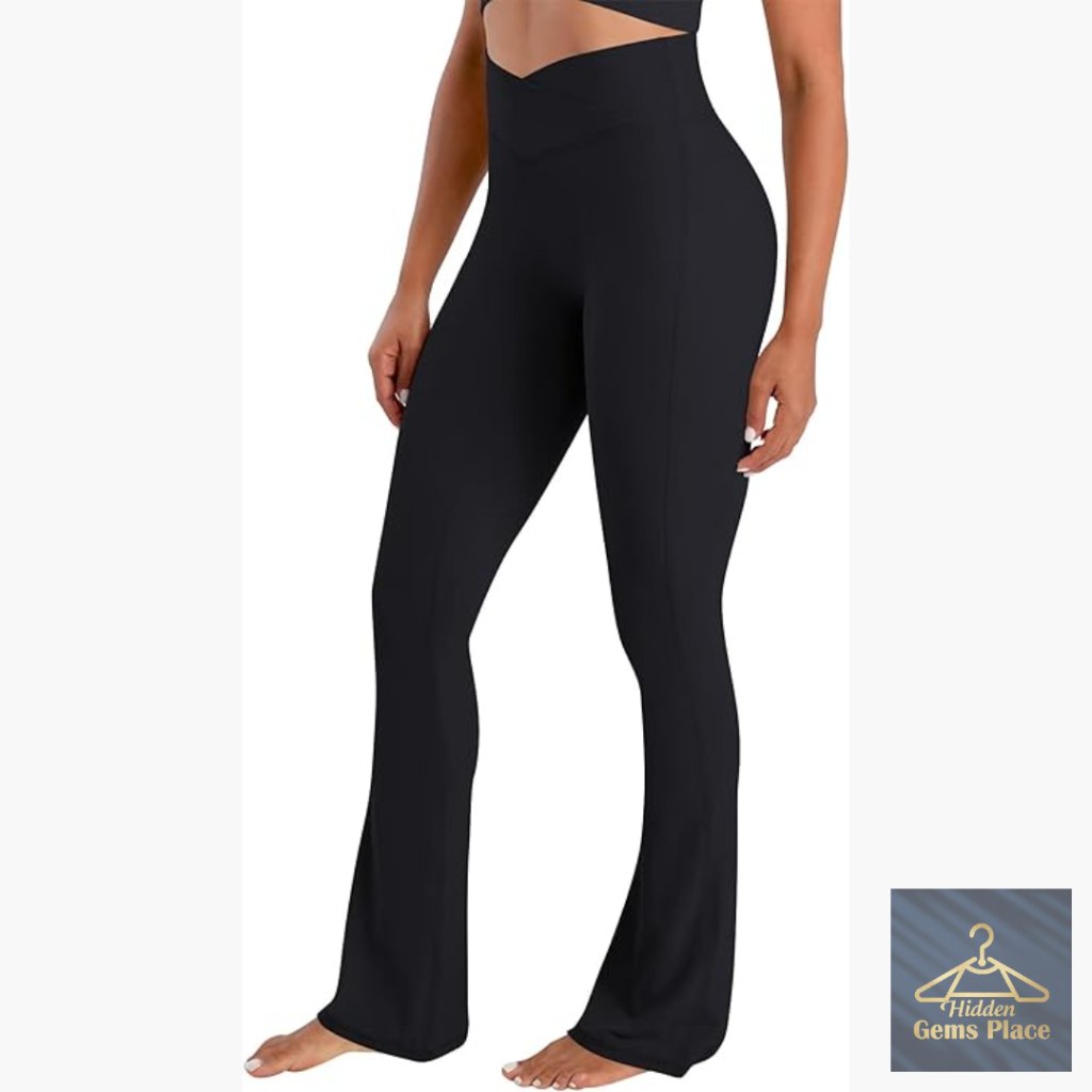 High Waist Flare Leggings With Butt Lift, No Front Seam, Yoga Lounge Pants